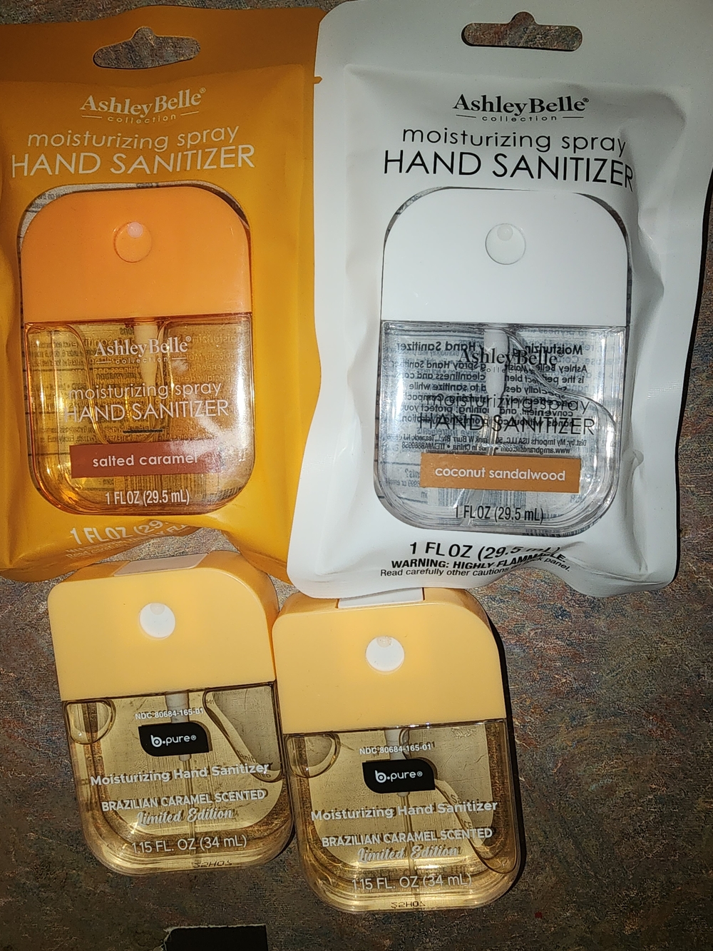 AshleyBelle Moisturizing Spray Hand Sanitizers - Orange & White